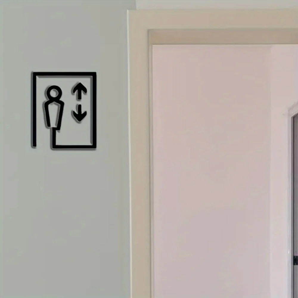 Acrylic Elevator Sign Wall Office Hotel Mall Decor Modern Room Number Board with Adhesive Hanging Plaque Ornament Indoor Gift