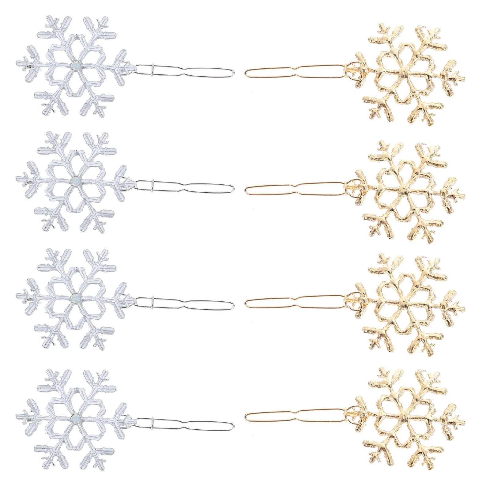 

Snow Crown Christmas Hair Clips Ornaments Hairpin Baby Snowflake Accessories