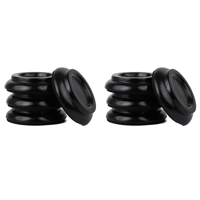 

Dropship-Piano Caster Cups Piano Wheels Upright Piano Leg Foot Pads Protectors Wood Set Of 8, Black