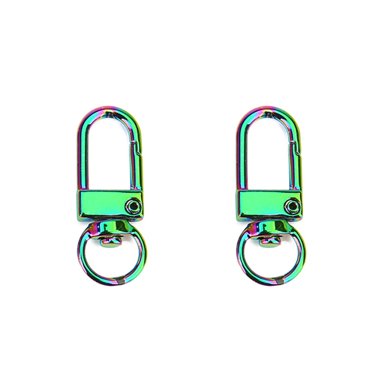 10pcs Metal Alloy Rotating Keyrings Key Chains 3.2cm Lobster Clasps Buckle Hooks Key Ring Keychain Accessories Jewelry Making image 4