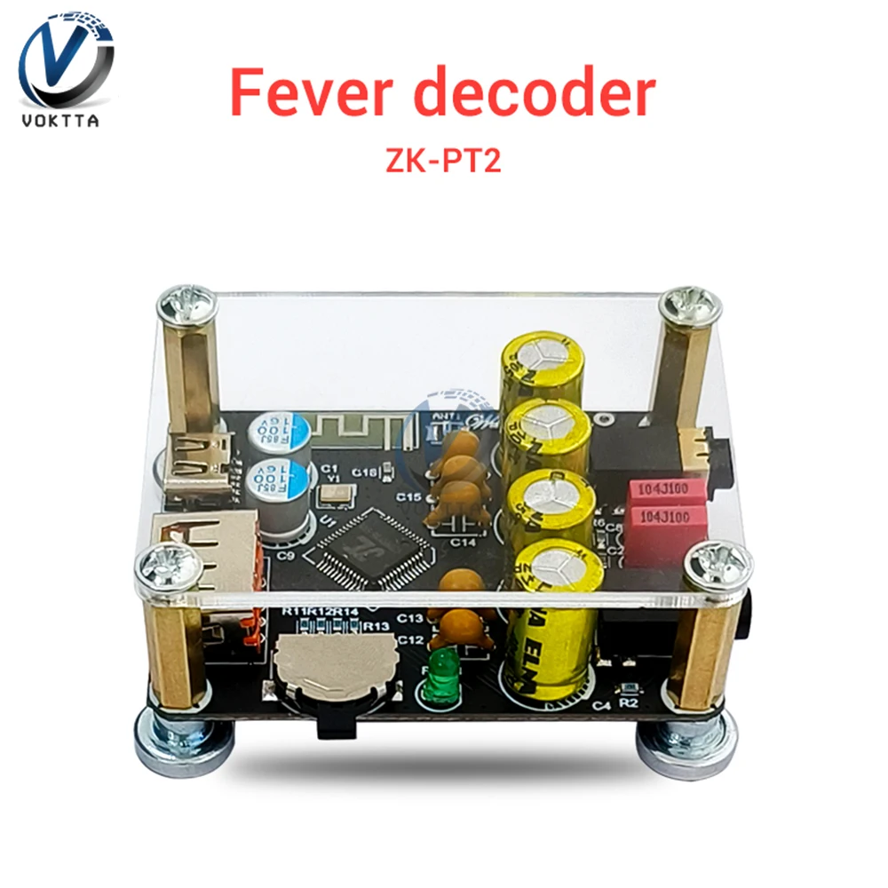 ZK-PT2 HIFI5.1 Bluetooth Audio Power Amplifier Board Bluetooth Receiver Usb Decoding Board Player Audio Receiver Audio Amplifier