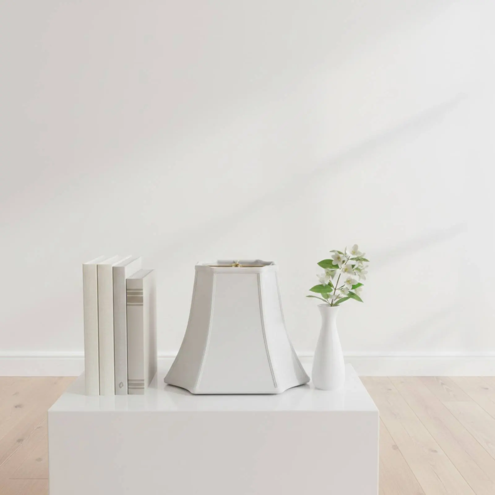 

Rectangle Lamp Shade Decorative Design Scalloped Rim Lampshade Scalloped Lampshade Cozy Ambiance Home Lighting Easy to Match