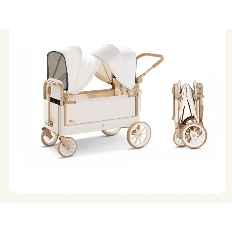 

Trolley can lie down and walk the baby aluminum alloy folding ceiling camping cart Y12 200L milk