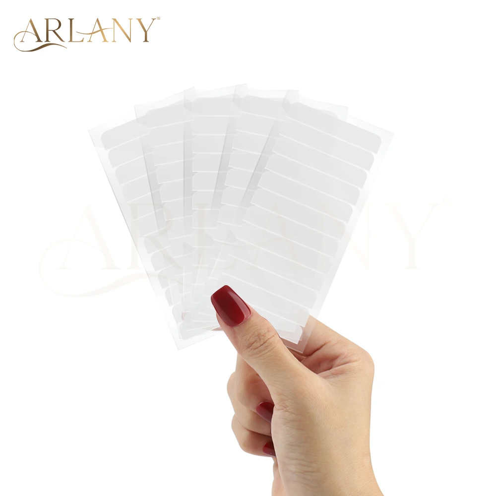 ARLANY 120 Tabs Single Sided Tape for Tape In Extensions 4cm X 0.8cm Replacement Hair System Tape Strong Hold Wig Adhesive Tape