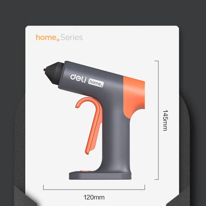 Deli-Mini Hot Melt Glue Gun Tool, AC Plug, baixa tensão, alta viscosidade, 7mm cola em bastão, Household, DIY, ferramenta elétrica, 10W