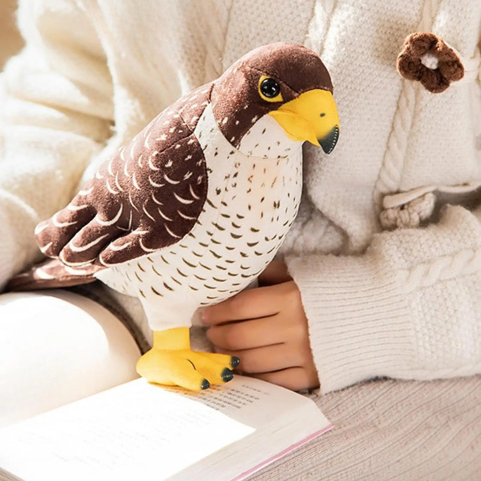 لعبة النسر القطيفة على شكل حيوان، ديكور منزلي لطيف، لعبة مريحة من القطيفة، لعبة محبوبة للعائلة والأطفال والأولاد والبنات هدية #1