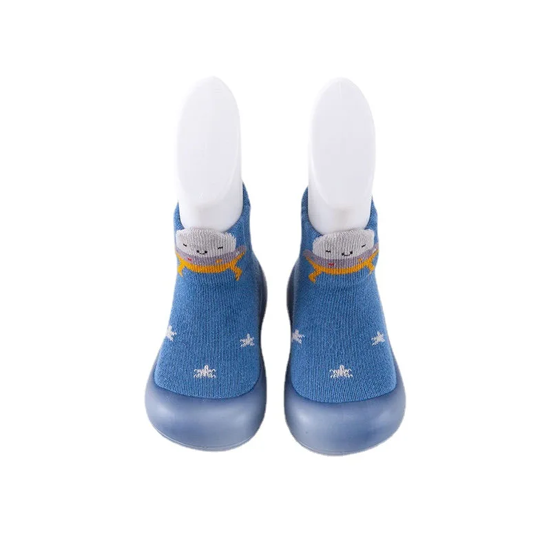 Baby Girls Cute Cartoon Animal Print Breathable High Top Slip On Sock Shoes, Toddlers Casual Soft Sole Non-slip Crib Shoes