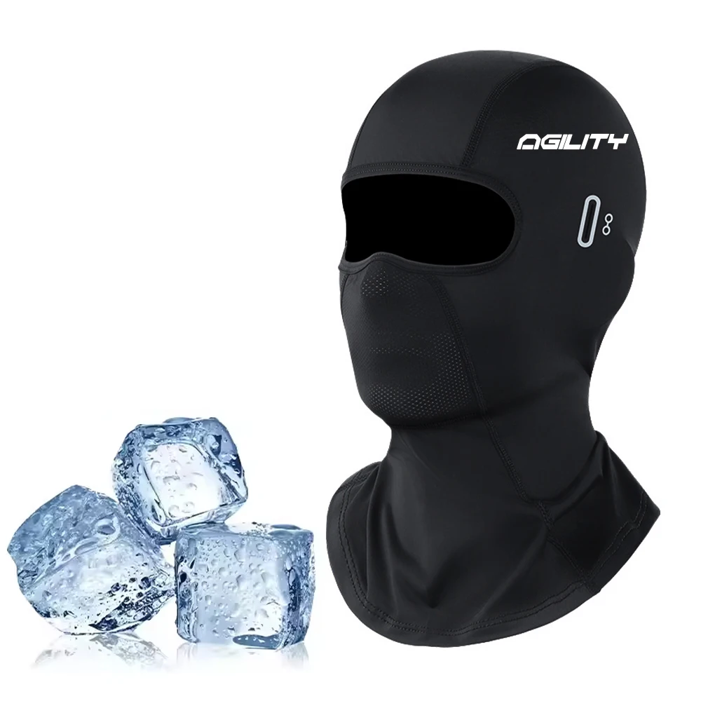 For KYMCO Agility 50/125/150/200 & R16 / City Motorcycle Balaclava Summer UV Protection Glasses Face Breathable Hole Winter Warm view 3