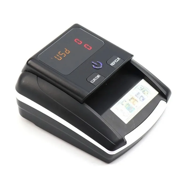 Mini Portable Fake Banknote Detector Total Amount Display Euro USD Conterfeit UV Currency Money Cash Detector with 500mA Battery