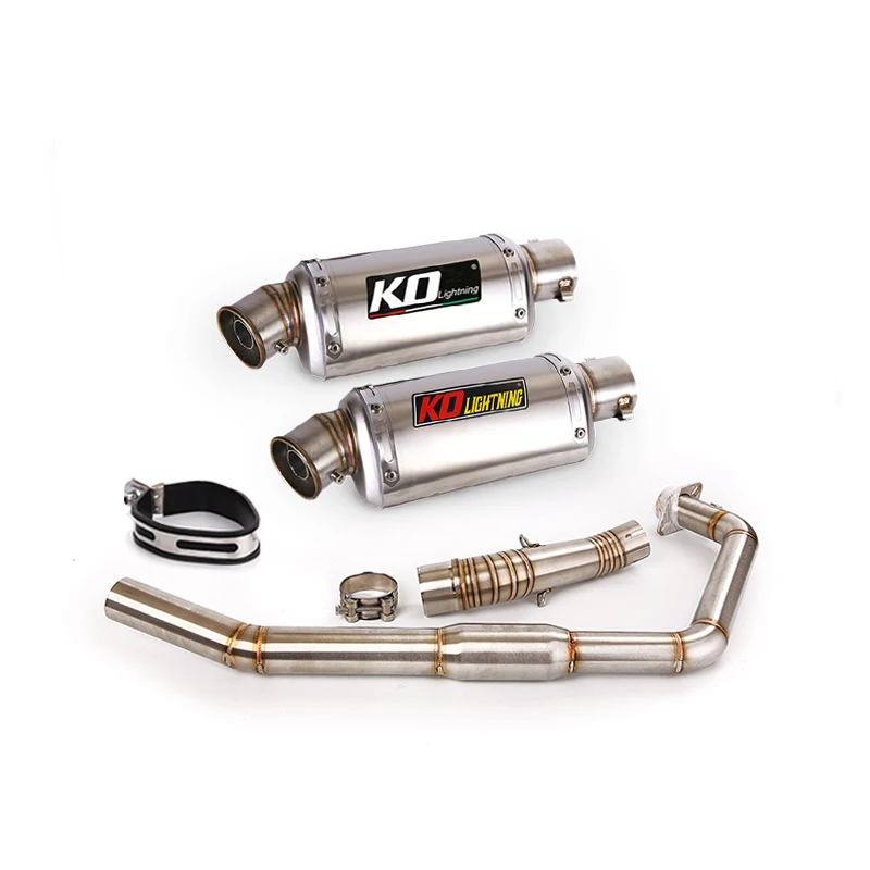 

Exhaust System For Honda CBR300 CB300F Until 2017 Escape Pipe Front Connect Mid Link Pipe Muffler Slip On Removable DB Killer