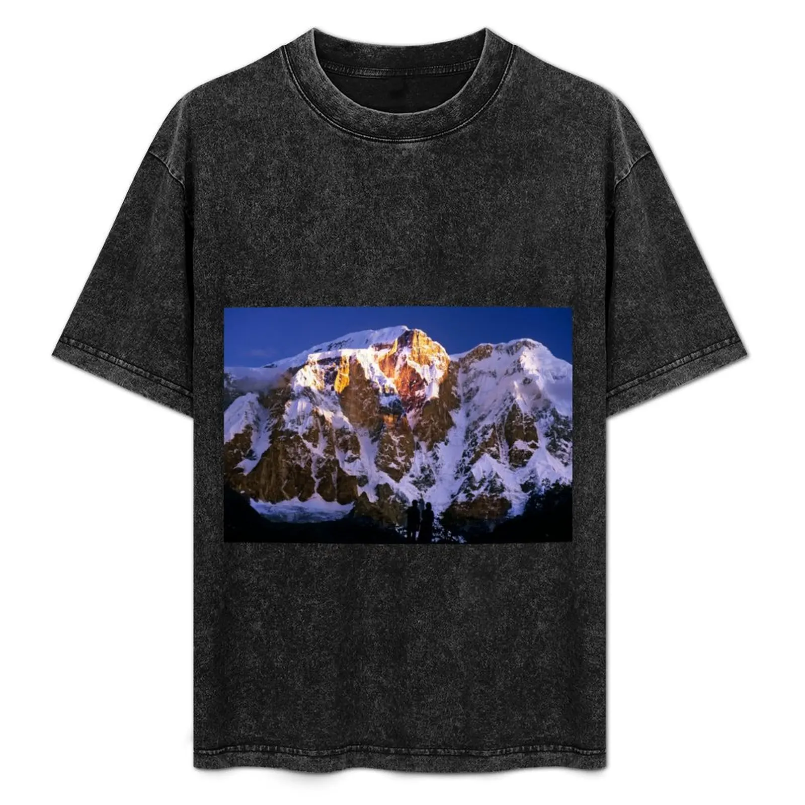 First light on Lamjung, Nepal T-Shirt tops Blouse sublime anime shirts men