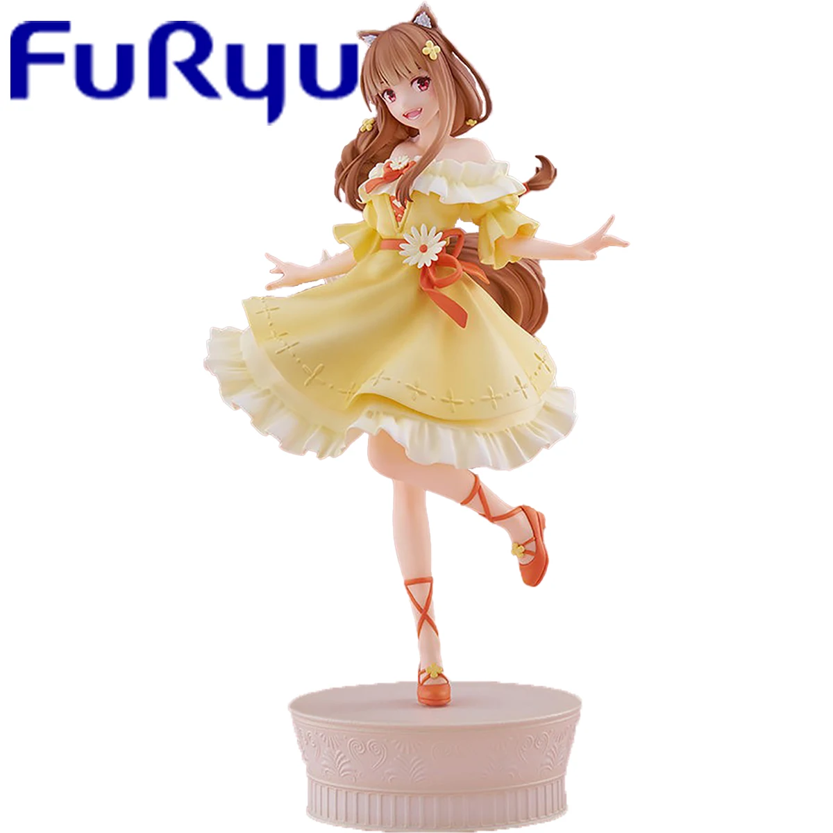 

In Stock Original FuRyu Prepainted Tenitol Ookami To Koushinryou: Merchant Meets The Wise Wolf Holo Anime Figure Model