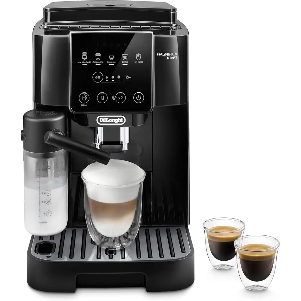 

Magniica Start Automatic hine with Auto Milk rother & Built in Grinder - 5 One-Touch Recipes, Easy-to-Clean, Home Barista Coee M