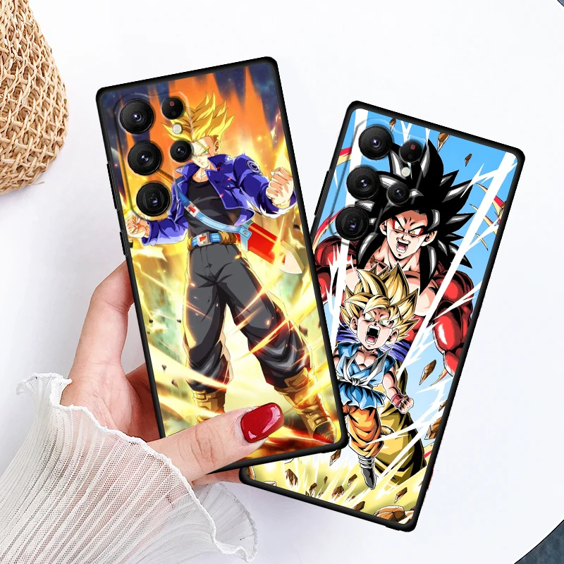 Anime DB-D-Dragons B-Balls Cool For Samsung Galaxy S24 S23 S22 S21 S20 FE S10 S10E Plus Ultra Pro Lite 5G Black Soft Phone Case