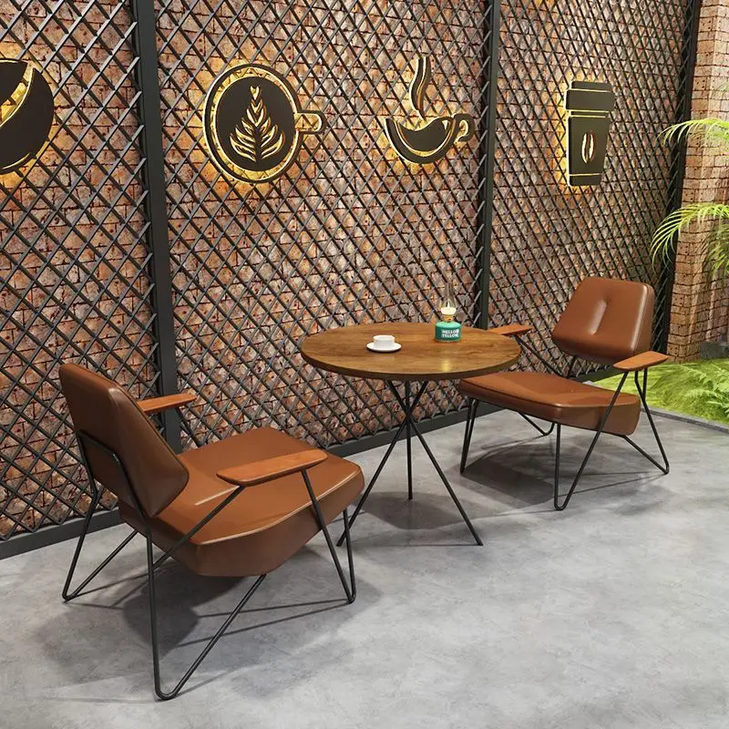 

Industrial-style Café Sofas & Table-chair Sets For Dessert/milk Tea Shops, Waiting Areas, Teahouses, Restaurants & Book Bars
