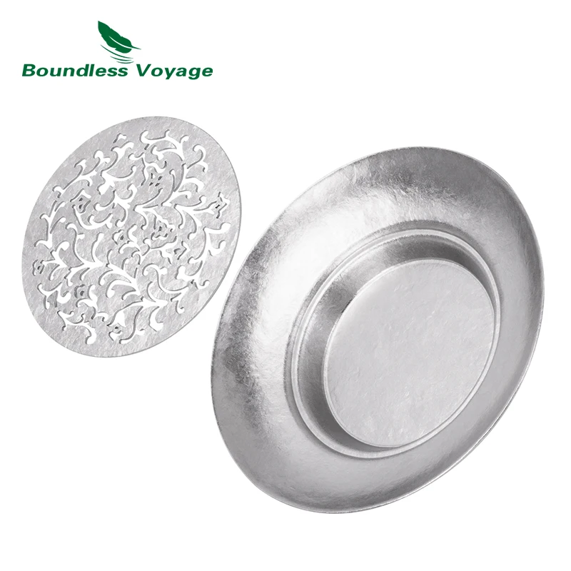 

Boundless Voyage Titanium Tea Tray Detachable&Heat Insulation Teaset Accessorie, Water Storage Drain Tray for Kung Fu Tea 3201D