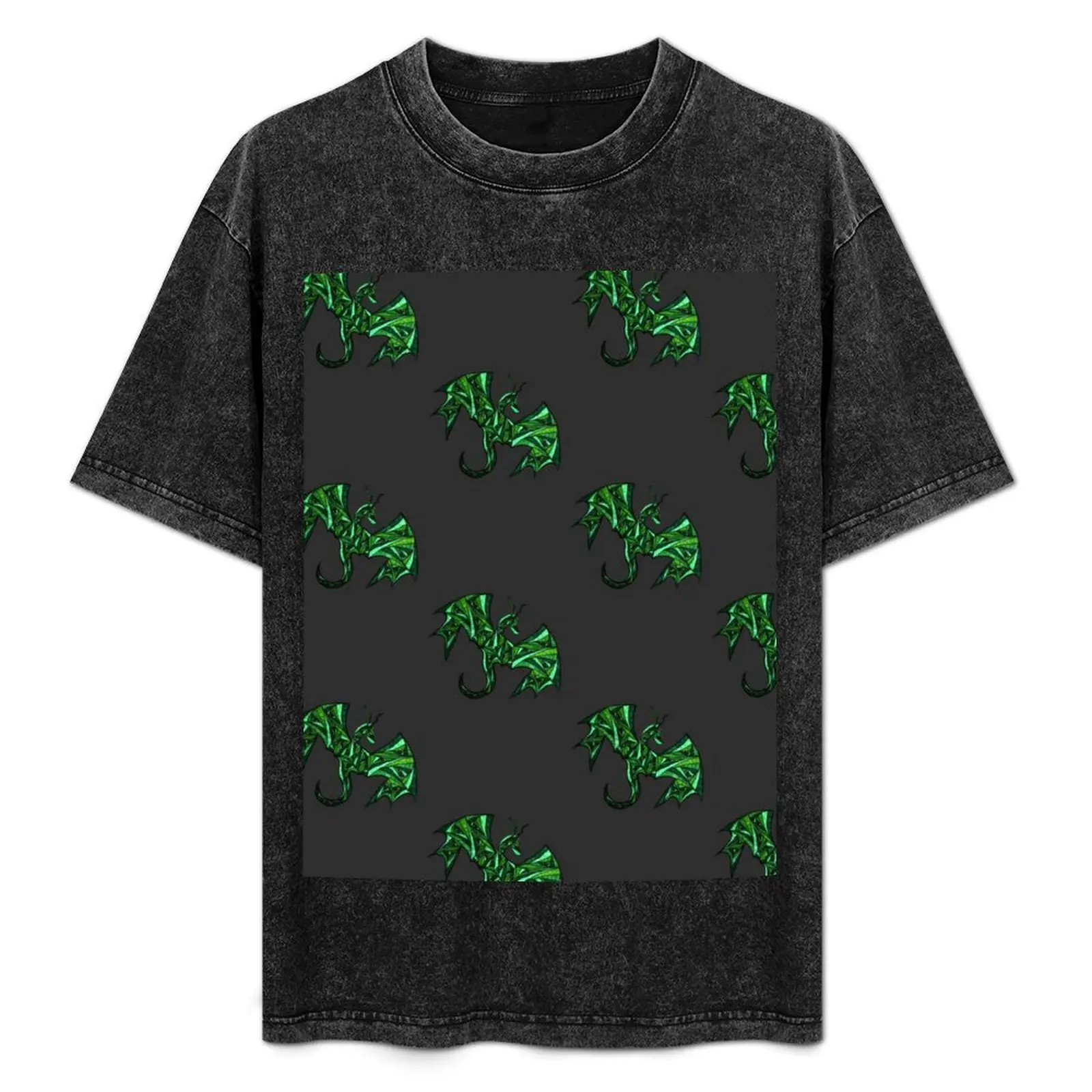 

Dragon Mosaic Silhouette T-Shirt Moisture Wicking Quick Dry Tee