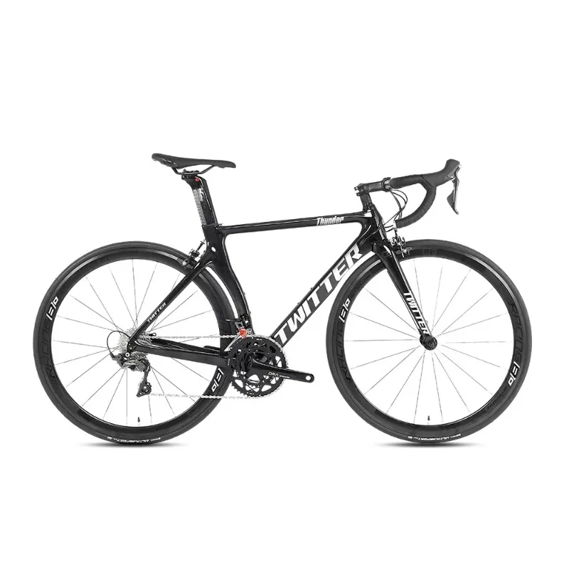 

Twitter Thunder 50cm aero Roadbike T800 Carbon Fiber Frame Road Bicycle 50cm Race Road Bike with 700C Carbon Wheel