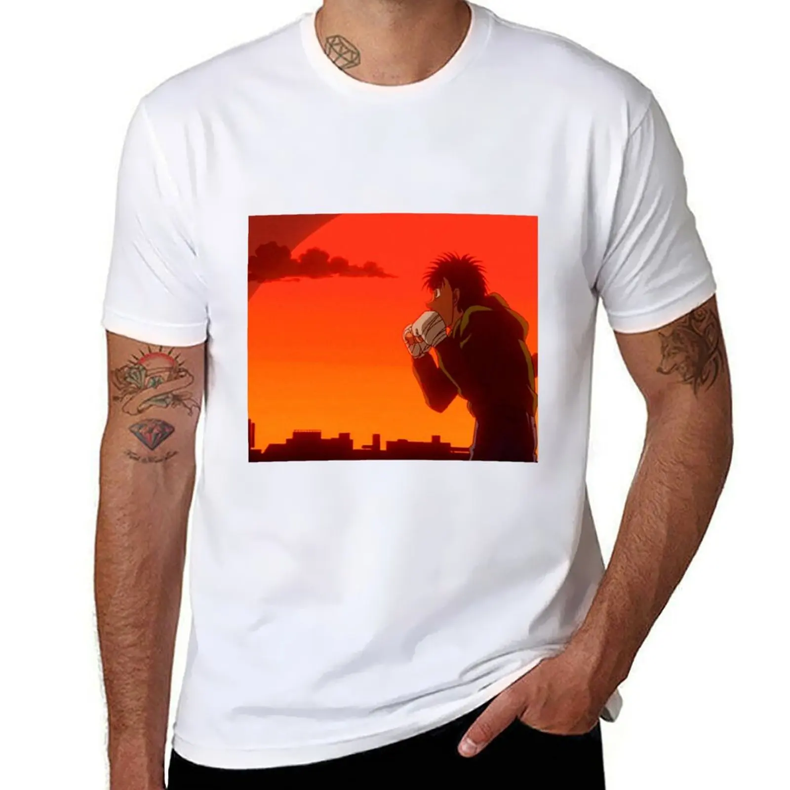 

Hajime no Ippo Sunset T-Shirt g man t shirts for men graphic t shirts for man cotton t shirt pack T-shirt
