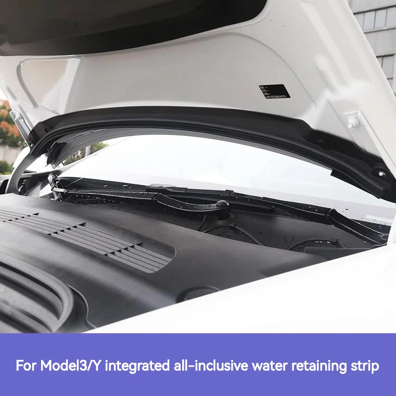 For Tesla Model 3/Y 2018-2023 Front Waterproof Chassis Cover Water Strip Air Inlet Protective Cover Modification Accessories