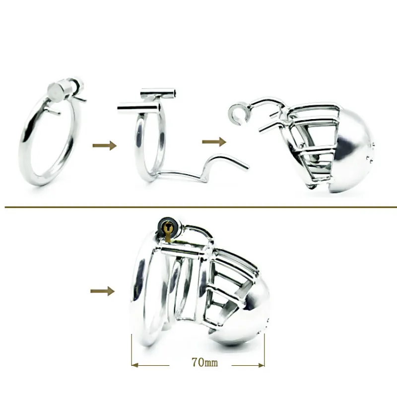 Chaste Bird New Arrival 316 Stainless Steel Male PA Chastity Device Penis Ring Cock Cage Adult Sex Toys Kidding Zone \