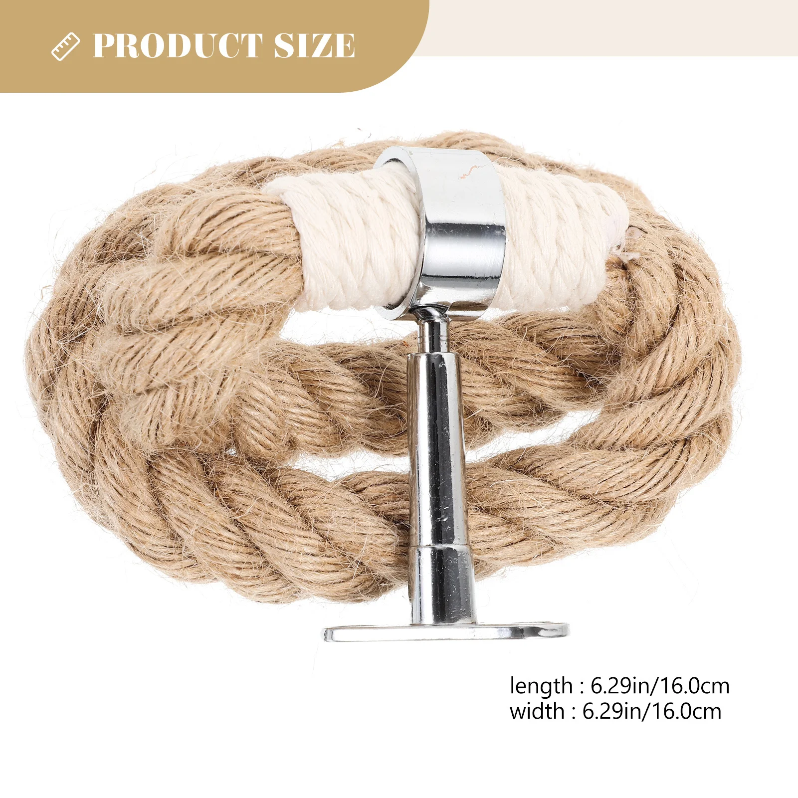 ボヘミアンスタイルタオルラック織り鉄ロープ浴室壁掛けハンドタオルホルダー装飾ボホホームデコレーション浴室壁リング