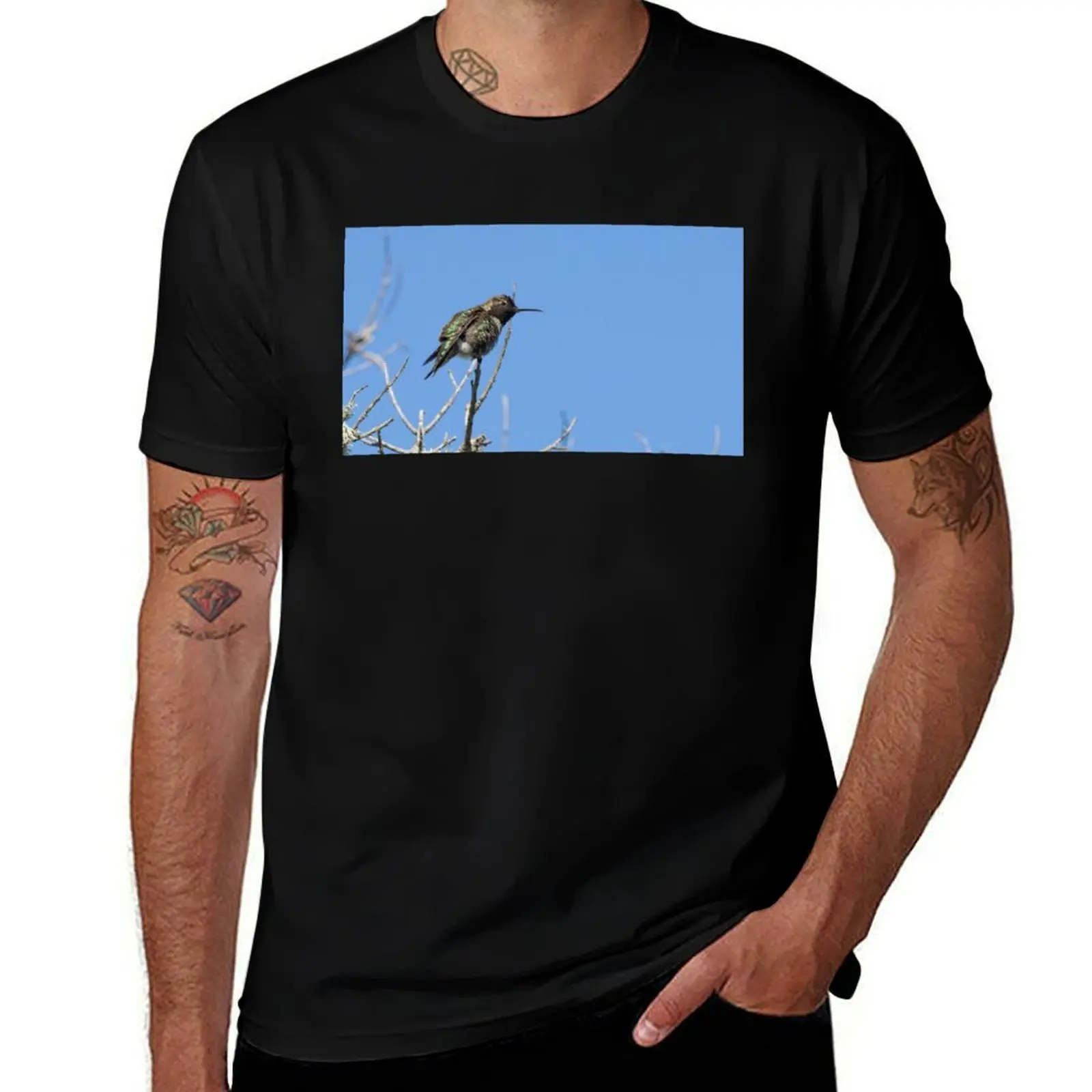 

Anna's Hummingbird T-Shirt summer top luxury t-shirt anime t shirts custom shirt plus size men clothing