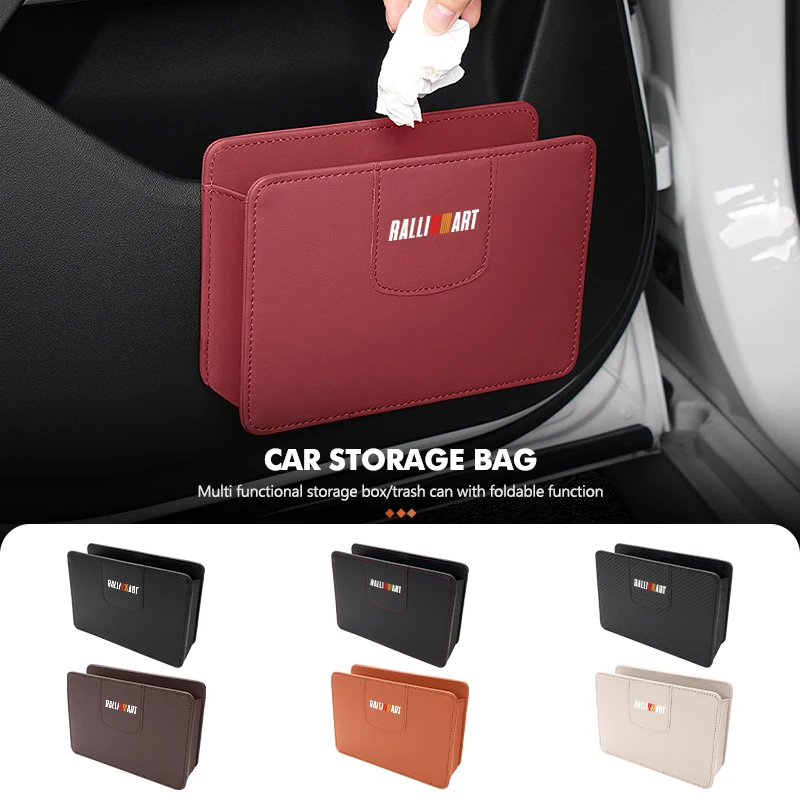 

Car Door Storage Bag Interior Door Organizer Bag Accessories For Mitsubishi Outlander Lancer L200 ASX Pajero Grandis Eclipse