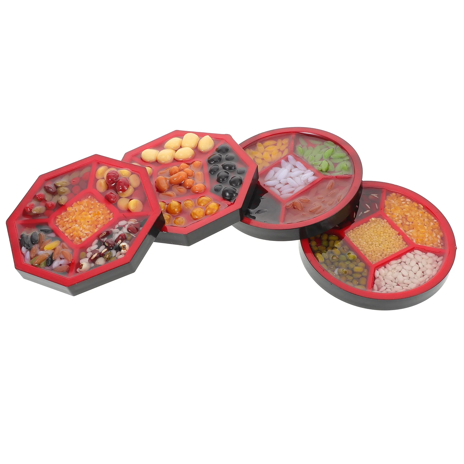 

Набор из 4 миниатюрных реалистичных имитаций еды для кукольного домика: рис, красные бобы, зеленые бобы. Реквизит для кухни и фотосъемки.