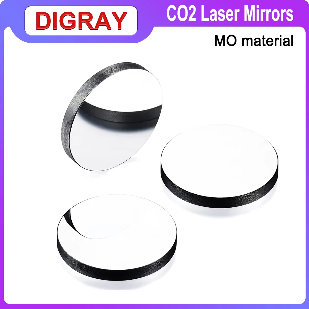 DIGRAY Laser Reflective  Lens 3pcs/Lot Co2 Mo Mirror Diameter 20mm 25mm 30mm For Engraving and Cutting Machine