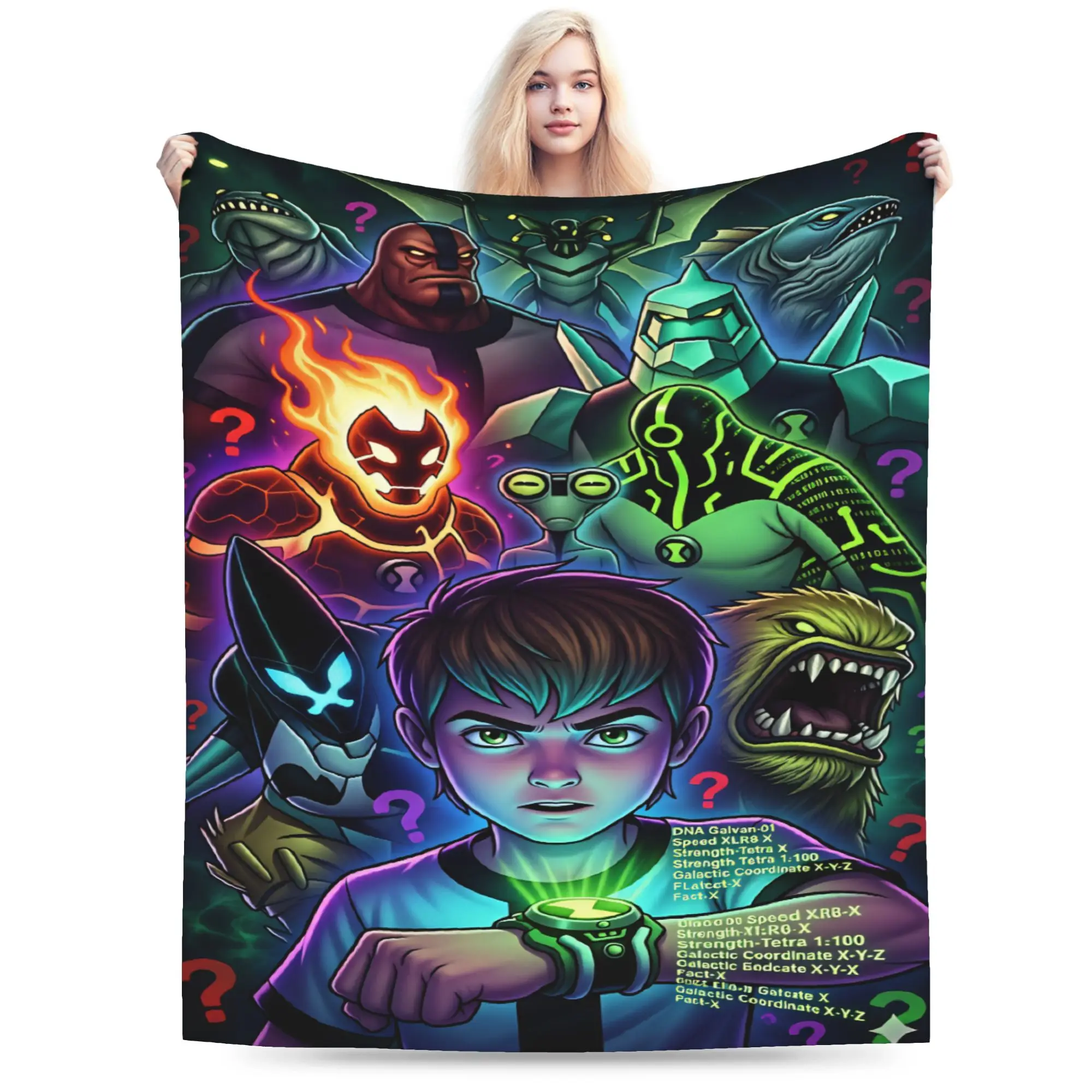 Ben 10 Cartoon Blankets Quality Comfortable  Bedding Throws Winter Camping Sofa Home Print Bedspread