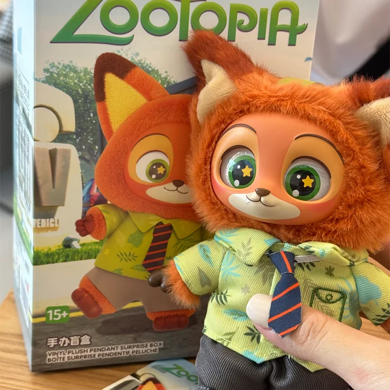 حقيقية لطيف Zootopia صندوق أعمى نيك جودي المفاتيح شخصيات كرتونية دمية من الفينيل لعبة صندوق غامض حقيبة الملحقات جمع فتاة هدية