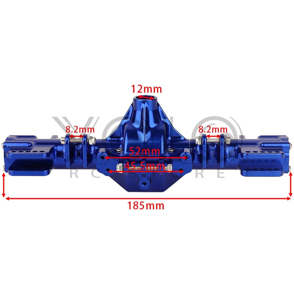 1pc Aluminum Alloy Front Rear Axle Housing for RC 1/8 Losi LMT Monster Truck DIY Remote Control Toys Car 1:8 Upgrade Parts