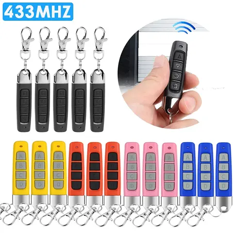 433MHz 원격 제어 복사기 교체 키 복사기 고정 학습 코드 전기 게이트 용 4CH 키 복사 원격 컨트롤러