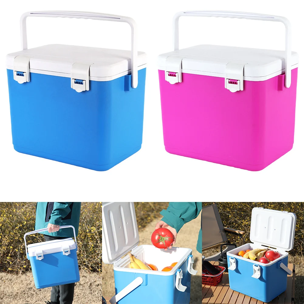 

Изолированная коробка-холодильник на 10 л с ручкой для переноски, крутая коробка для кемпинга, пикников, уличная коробка для хранения, посуда для барбекю для пикника