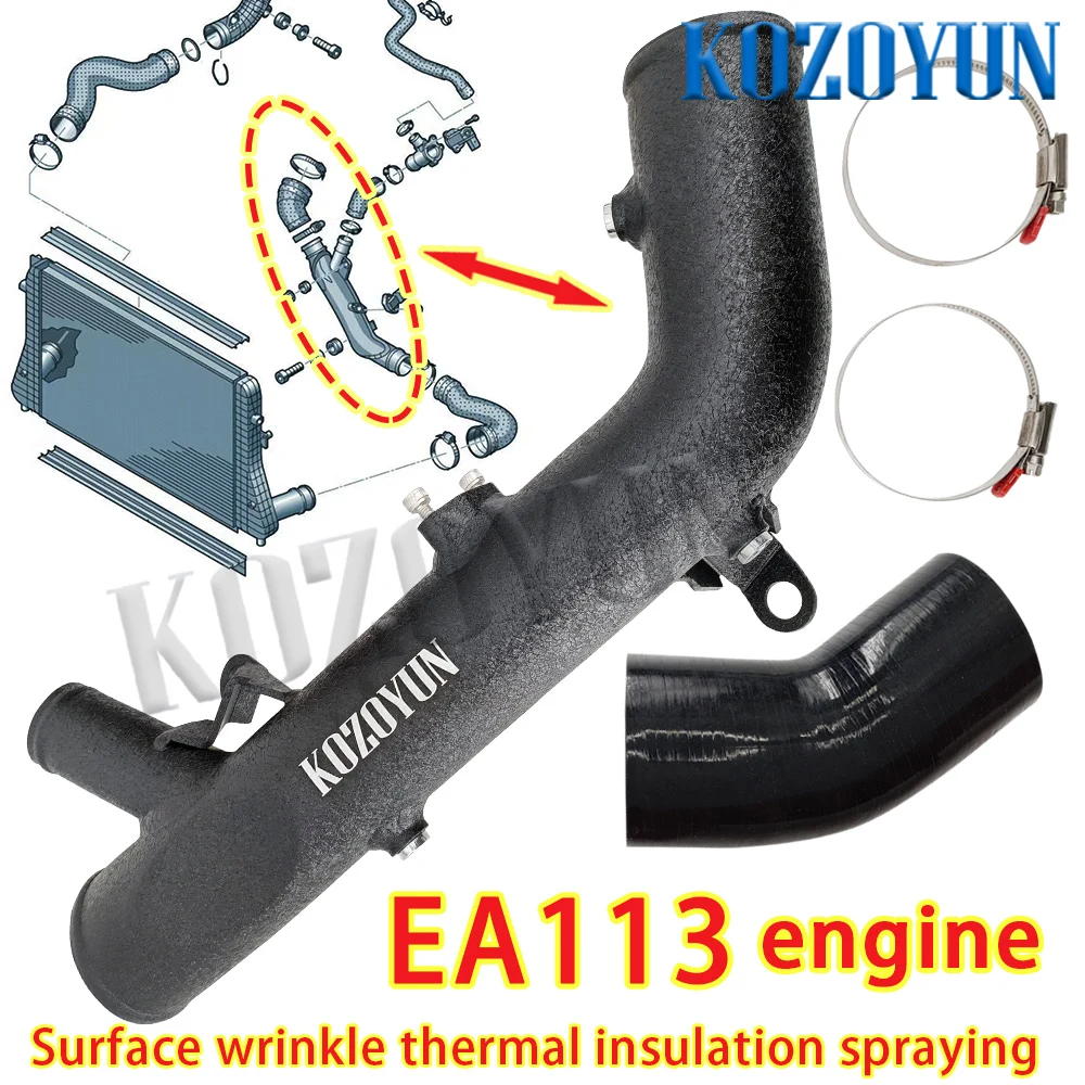 Turbo Throttle Pipe Charge Pipe Discharge Pipe For VW R20 Golf R MK6 EA113 2.0T