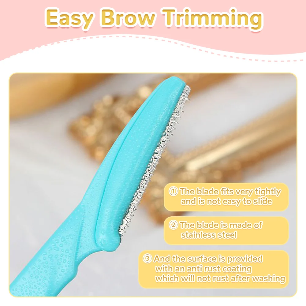 2/5Pcs Eyebrow Trimmer Blade Shaver Portable Face Razor Eye Brow Epilation Hair Removal Cutters Safety Razor Woman Makeup