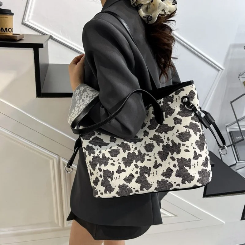 

Популярная женская сумка через плечо, кожаная сумка через плечо, элегантная сумка-тоут, классический дизайн, люксовый бренд для женщин