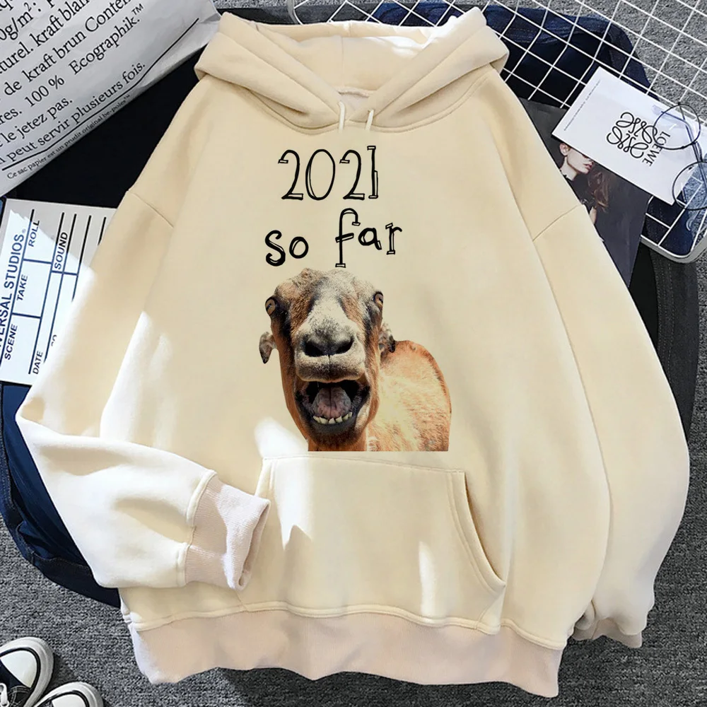 Screaming Goat hoodies women streetwear 2023 vintage Korean style pulls clothing women long sleeve top pulls