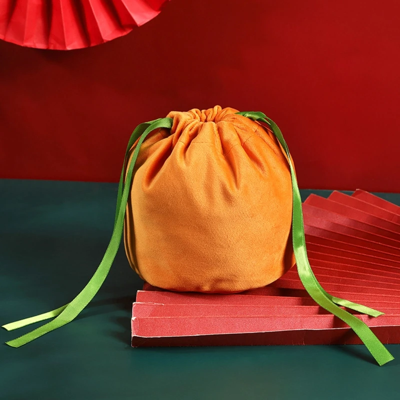 Pumpkin Packing Bag With String Cookies Storage Bag Festival Decor For Kid Party Drop Shipping