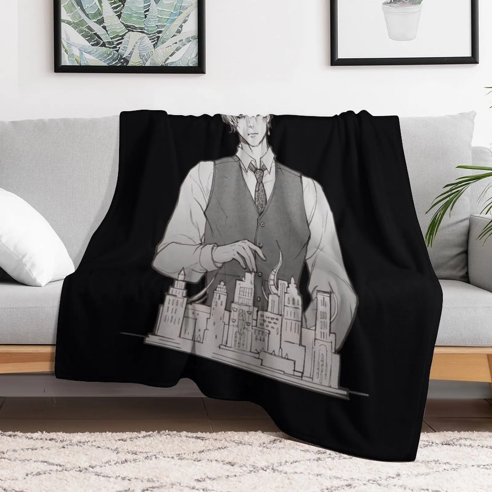 Emet-selch - The Architect \t Throw Blanket Soft Plush Plaid Giant Sofa Vintage Blankets