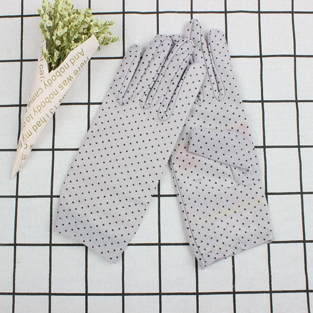 

5Pairs Sun Protection Gloves Summer Hand Protector Lightweight Comfortable Full Finger Design for Driving Cycling Climbing