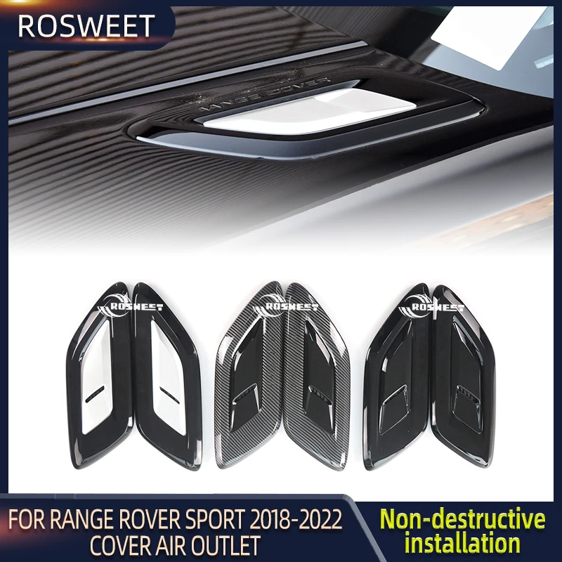 

For Land Rover Range Rover Sport 2014-2022 L494 Car Bumper ABS Fender Diffuser Hood Air Vent Outlet Wing Trim Auto Accessories