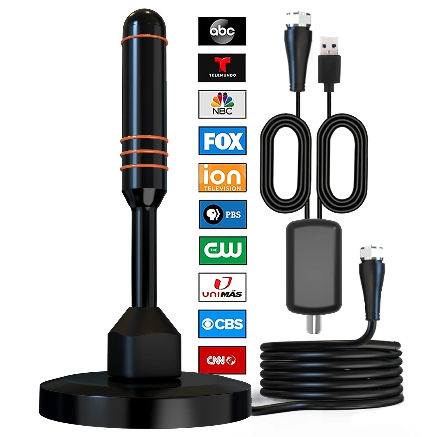 

Портативная антенна HDTV-8K 4K Приемник сигнала HDTV с четким изображением и звуком Подходит для всех телевизоров, использования в помещении и на открытом воздухе
