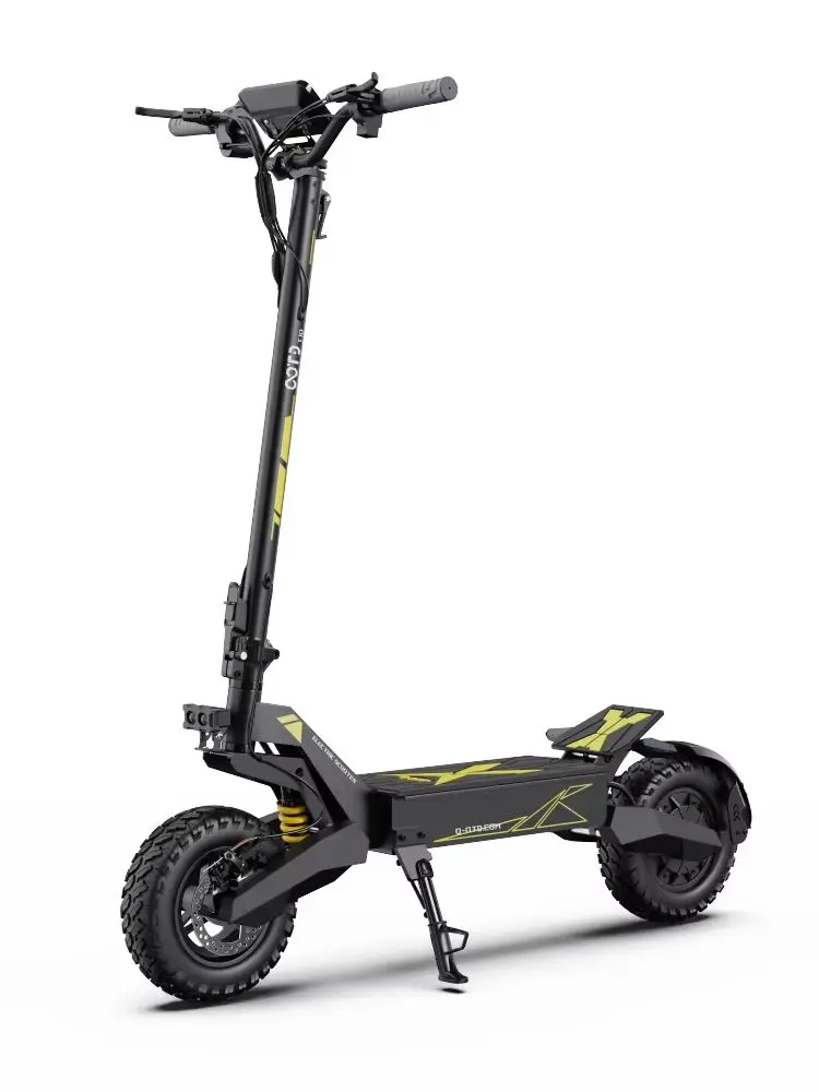 OOTD T10 E-Scooter 900W Spitzenleistungs-Motor 48V13.5AH Akku mit langer Laufzeit Faltbarer Elektroroller mit Doppelscheibenbremse Offroad-Elektroroller