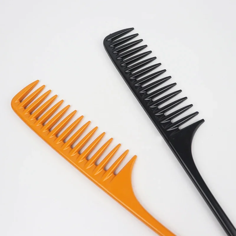 Mäusezchwanzkamm mit dünnem Griff, breitzinkiger Kamm, geeignet für alle Haartypen, für Salon- und Heimgebrauch als Haaraccessoire – Detail 5
