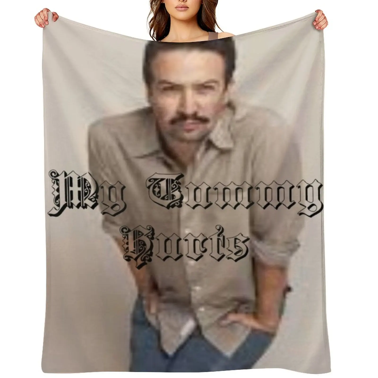 

my tummy hurts lin manuel miranda Throw Blanket Luxury Bed Luxury Designer warm winter Blankets