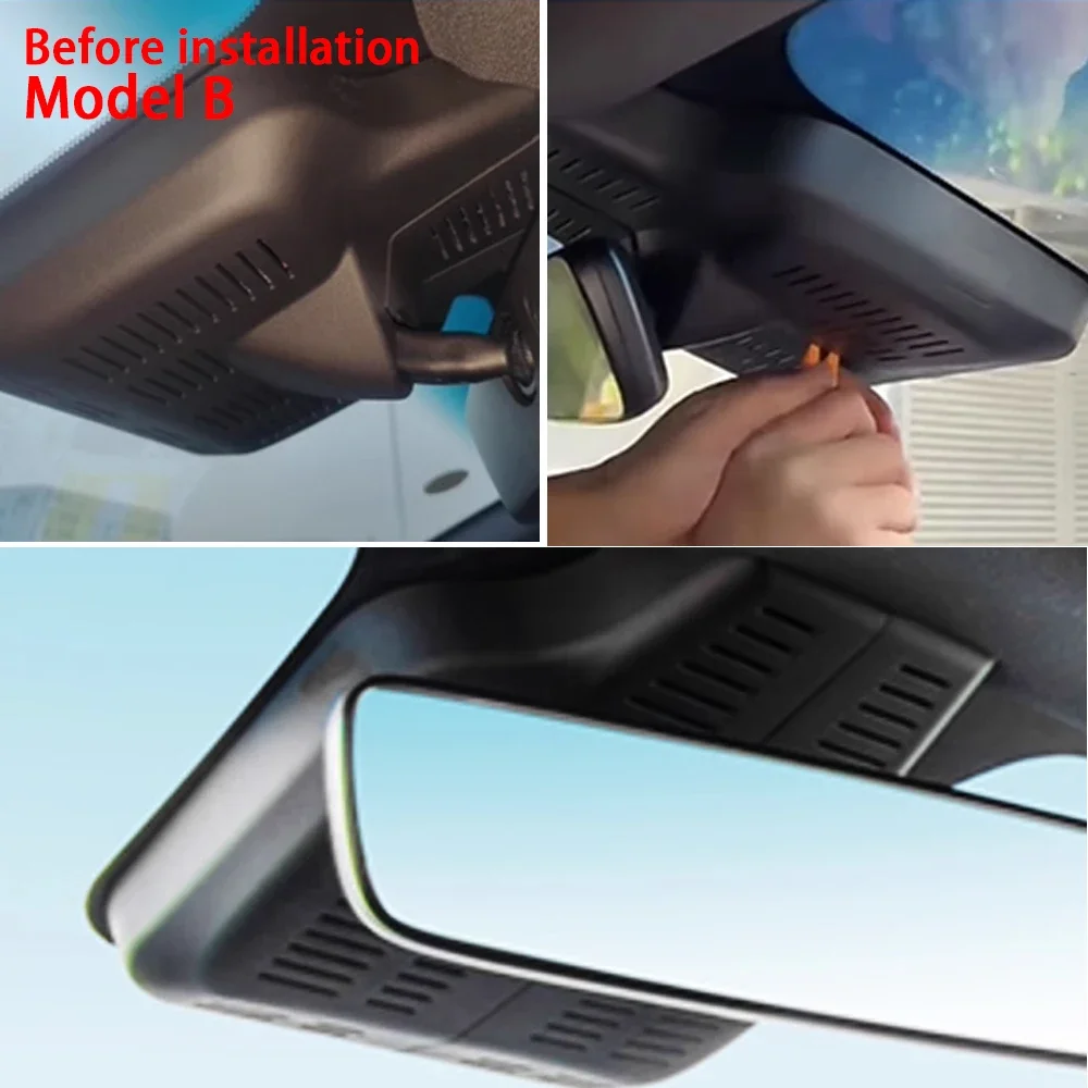 ZhuCamXเครื่องบันทึกวิดีโอรถยนต์Night Vision UHD 4K 2160P DVR Dash CamสําหรับGeely Binray Binrui Cool 2022 2023 2024