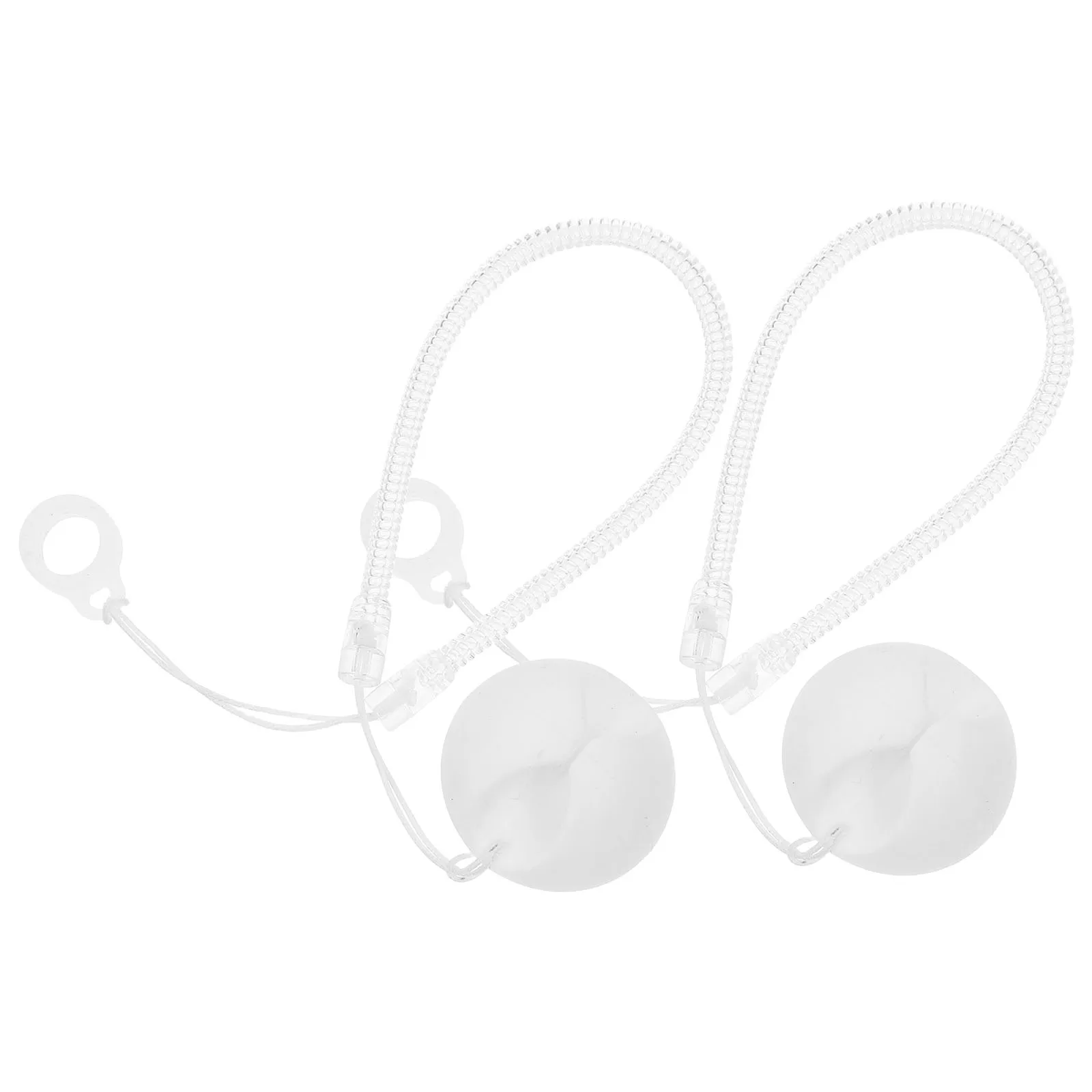 

2Pcs Handwritten Pen Fixed Rope 40Cm Adjustable Safety Pen Stand with Base for Retail Point of Sale Reception