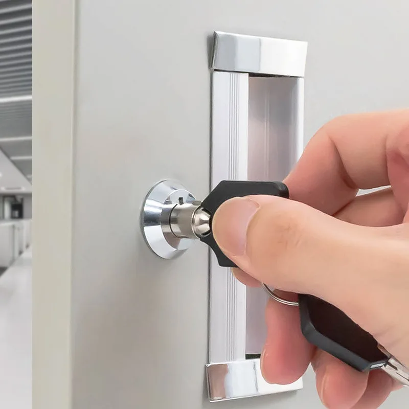 Emergency distribution cabinet for claw machine and game console, rotating tongue lock, filing cabinet lock core